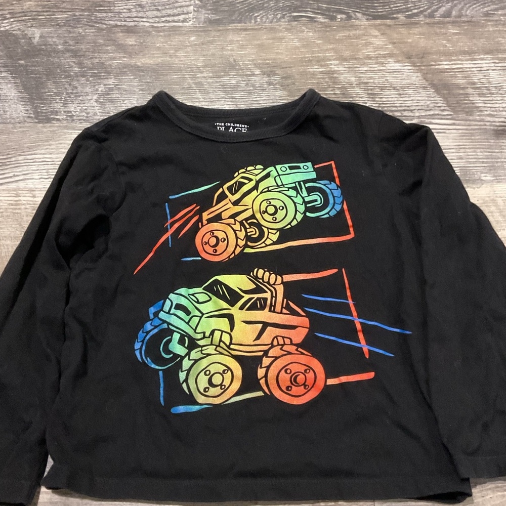The Children's Place Black and Red Long Sleeve Tee